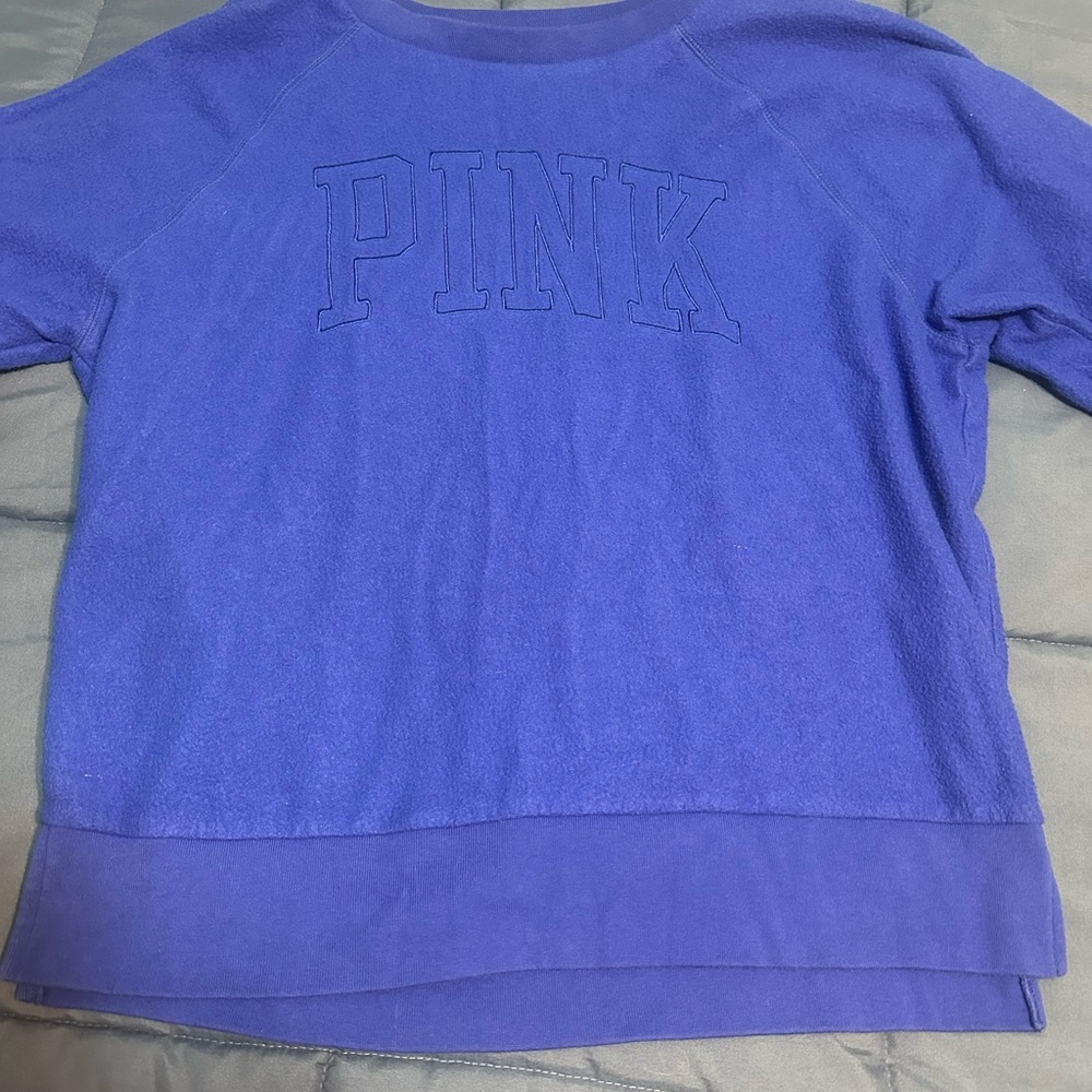 PINK Victoria's Secret Woman’s Blue Sweatshirt